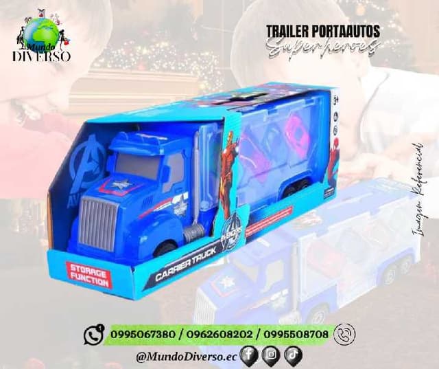 Trailer portaautos superheroes