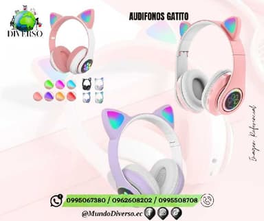 AUDÍFONOS GATITO